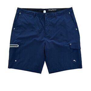 Tommy Bahama Men's 40 x 10 Navy Blue Cargo Boat Outdoor Island Zone Hybrid Short